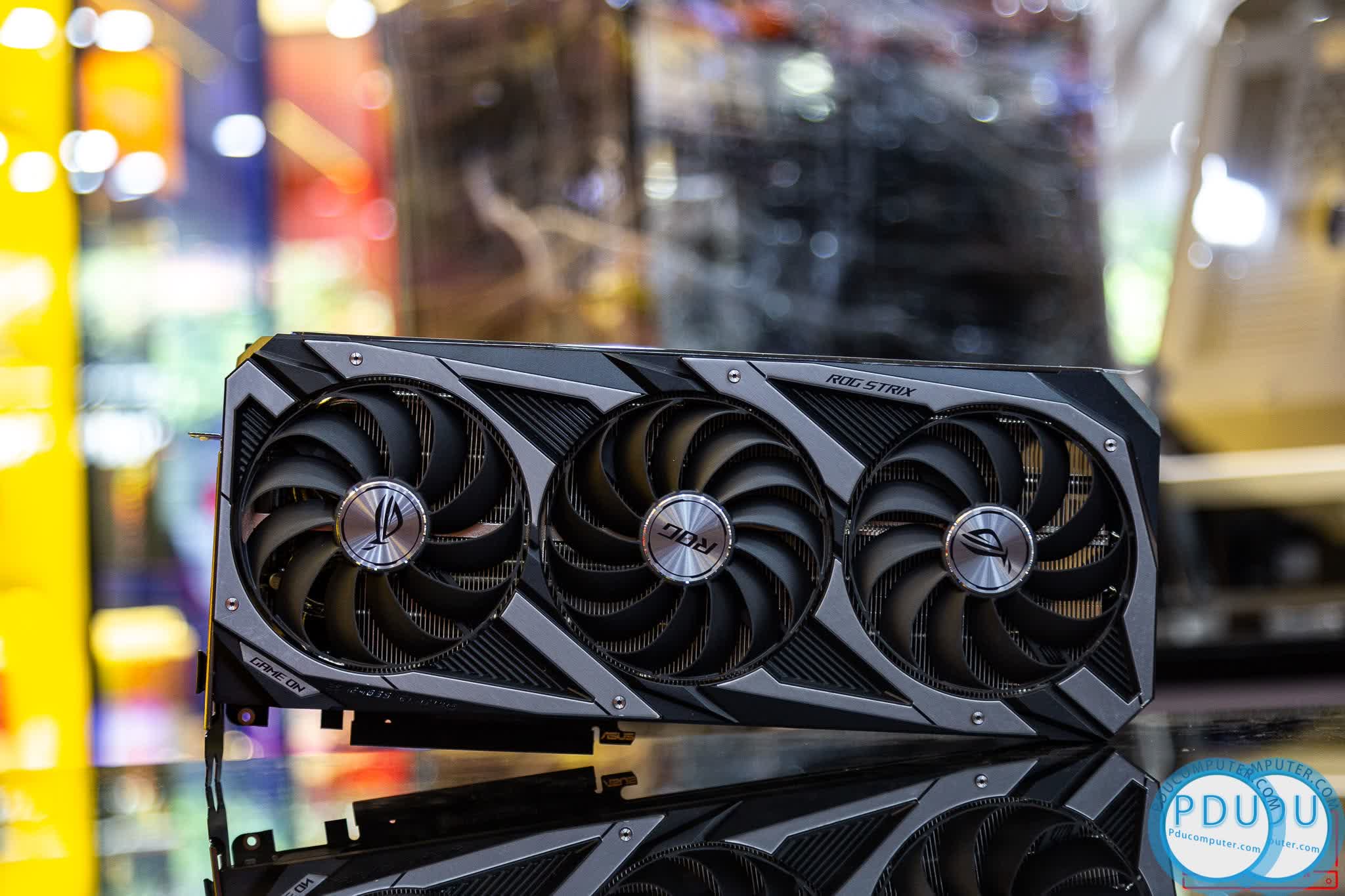 Card màn hình Asus ROG STRIX RTX3090-O24G-GAMING (24GB GDD6X, 384-bit, HDMI +DP, 3x8-pin)