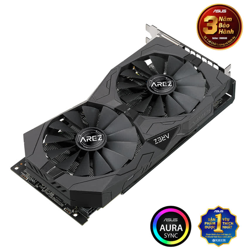 Card màn hình Asus ROG STRIX RX 570-8GB GAMING (8GB DDR5, 256-bit, DVI-D+HDMI+DP, 1x8-pin)