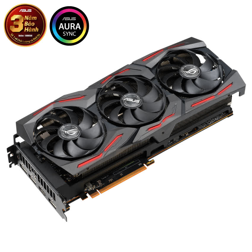 Card màn hình ASUS ROG STRIX RX 5700 XT-O8G GAMING (8GB GDDR6, 256-bit, HDMI+DP, 2x8-pin)