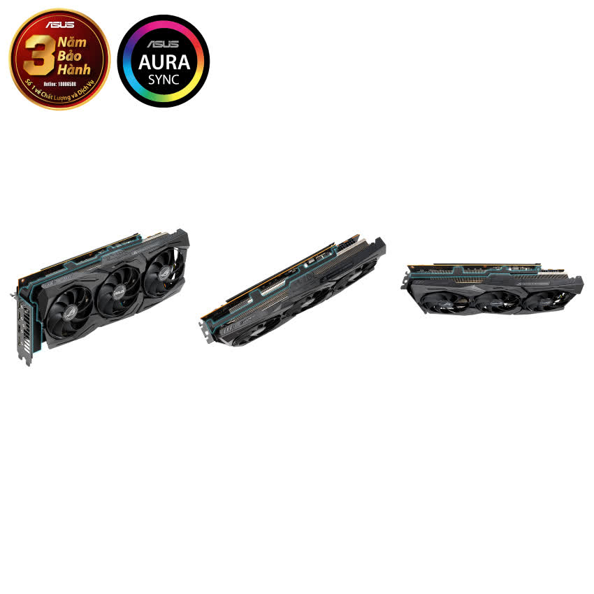 Card màn hình ASUS ROG STRIX RX 5700 XT-O8G GAMING (8GB GDDR6, 256-bit, HDMI+DP, 2x8-pin)