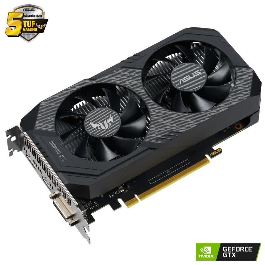 Card màn hình Asus TUF GTX 1650-4G GAMING GDDR6 (4GB GDDR6, 128-bit, DVI+HDMI+DP)