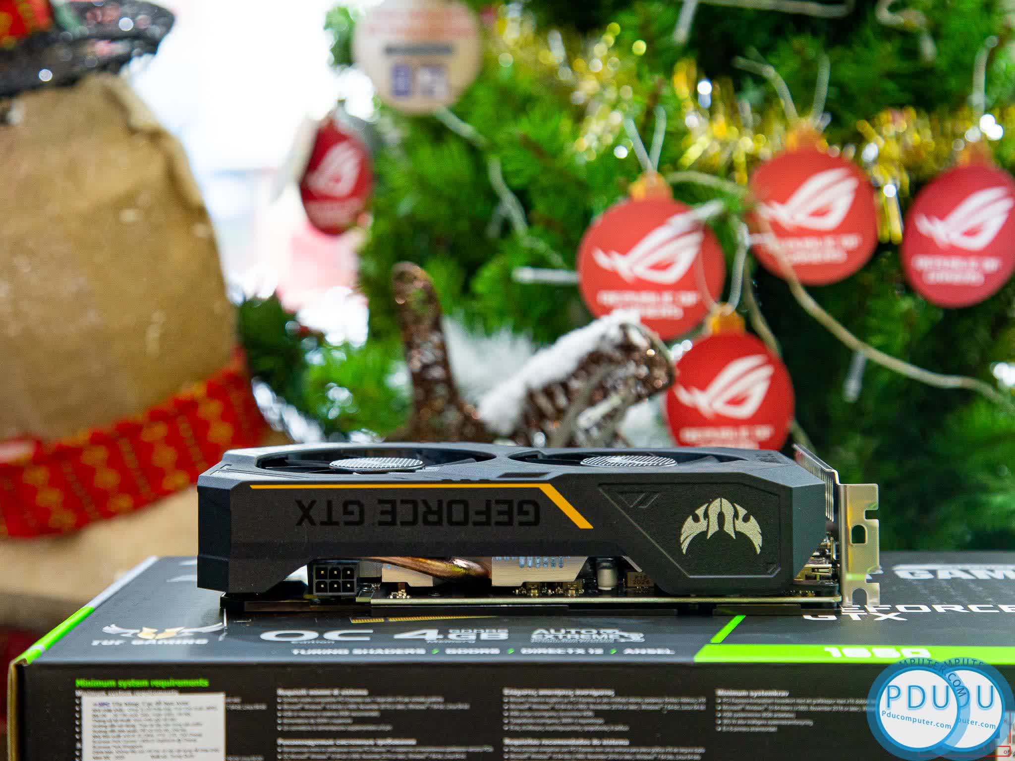 Card màn hình Asus TUF GTX 1650-O4GD6-P-GAMING (4GB GDDR6, 128-bit, DVI+HDMI+DP, 1x6-pin)