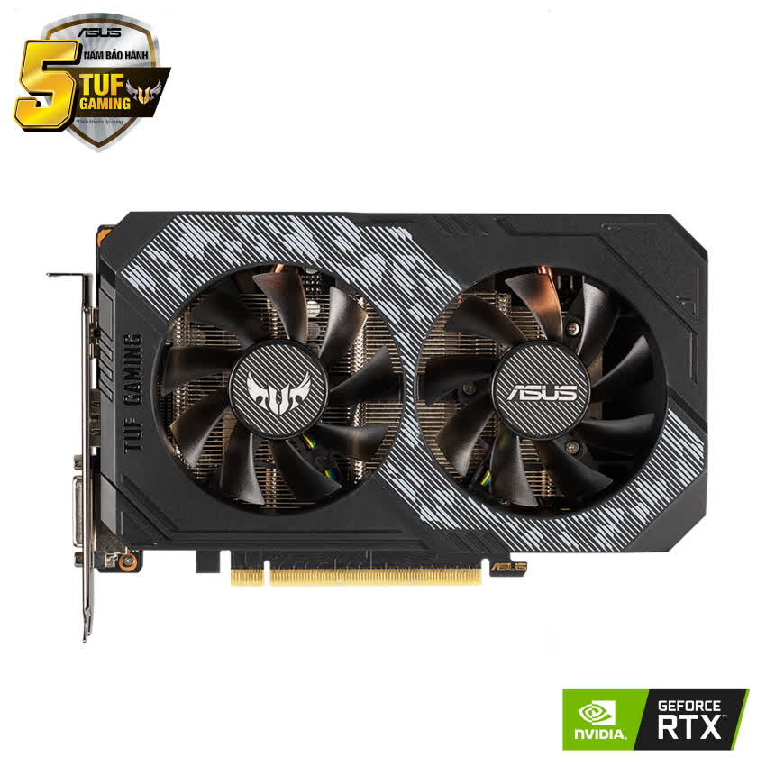 Card màn hình Asus TUF RTX 2060-O6G GAMING (6GB GDDR6, 192-bit, DVI+HDMI+DP, 1x8-pin)