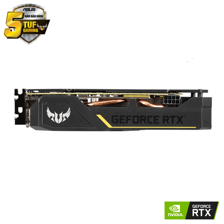 Card màn hình Asus TUF RTX 2060-O6G GAMING (6GB GDDR6, 192-bit, DVI+HDMI+DP, 1x8-pin)