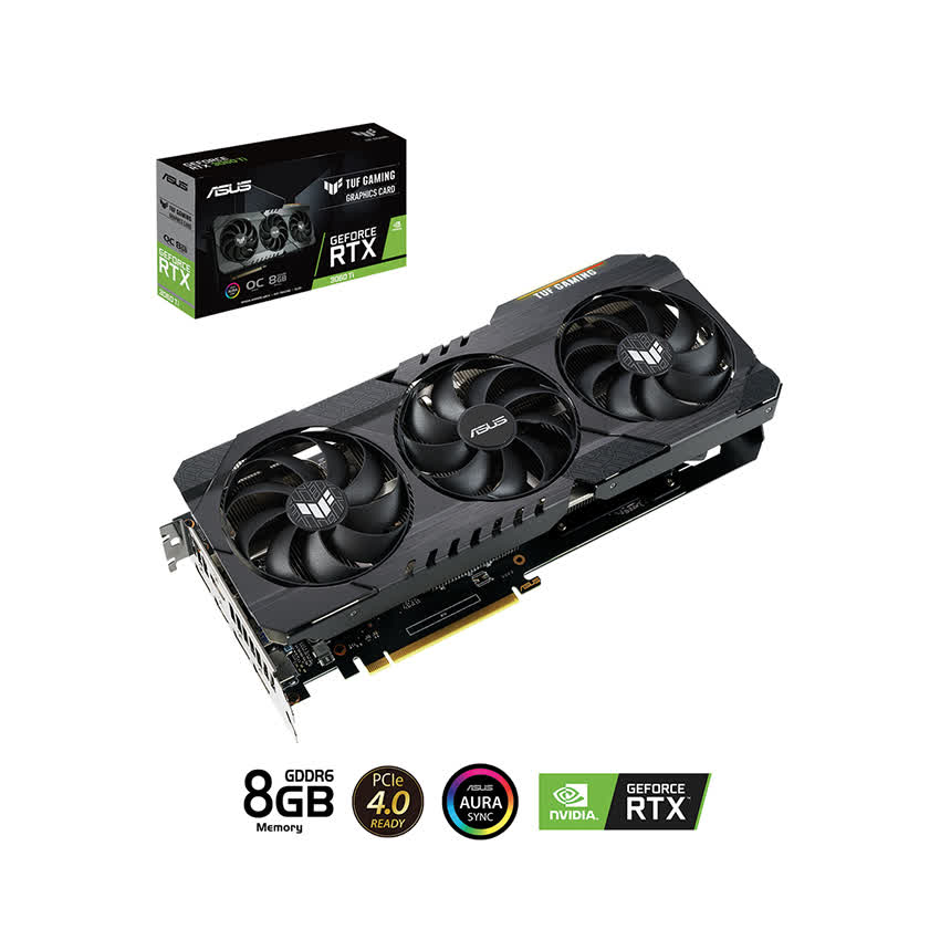 Card màn hình Asus TUF RTX 3060 Ti-O8G-GAMING