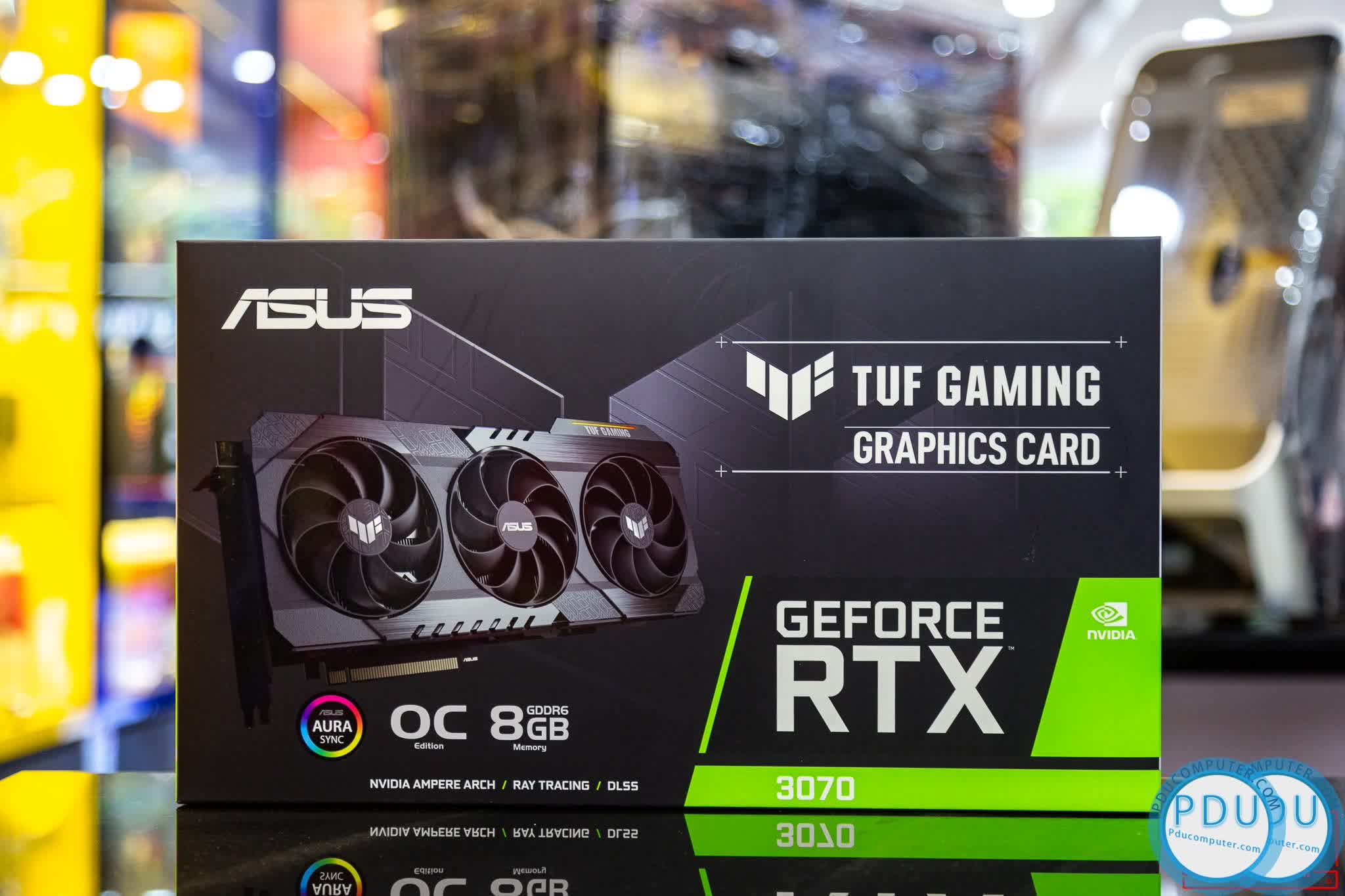 Card màn hình ASUS TUF RTX 3070 O8G GAMING (8GB GDD6, 256-bit, HDMI +DP, 2x8-pin)