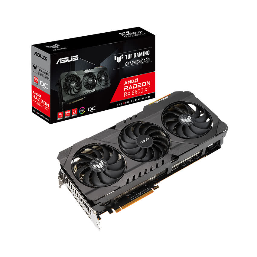 Card màn hình ASUS TUF-RX 6800XT-O16G-GAMING (16GB GDDR6, 256-bit, HDMI, 2x8-pin)