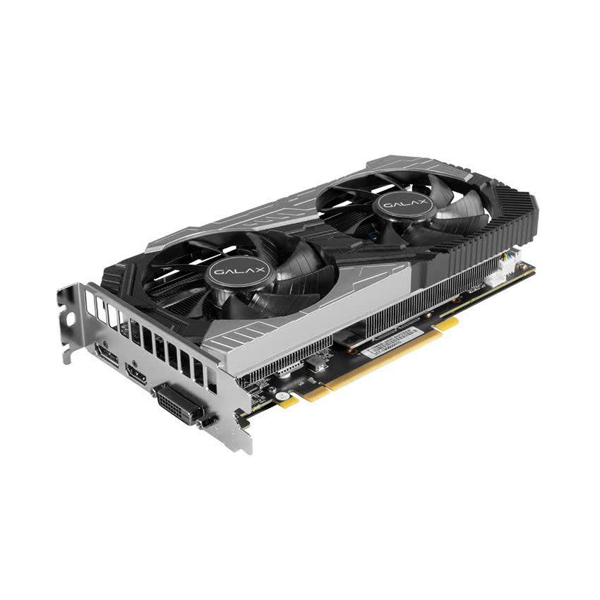 Card màn hình GALAX RTX 2060 Super (1 Click OC) Black (26ISL6HP39SS) - (8GB GDDR6, 256-bit, HDMI+DP, 1x8-pin)