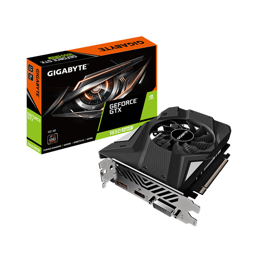 Card màn hình GIGABYTE GTX 1650 Super OC (4GB GDDR6, 128-bit, DVI+HDMI+DP, 1x6-pin)