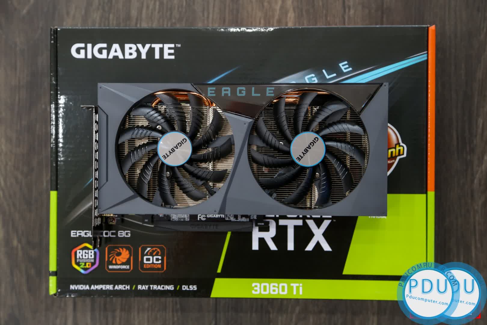 Card màn hình Gigabyte RTX 3060 Ti EAGLE (8GB GDD6, 256-bit, HDMI +DP, 1x8-pin)