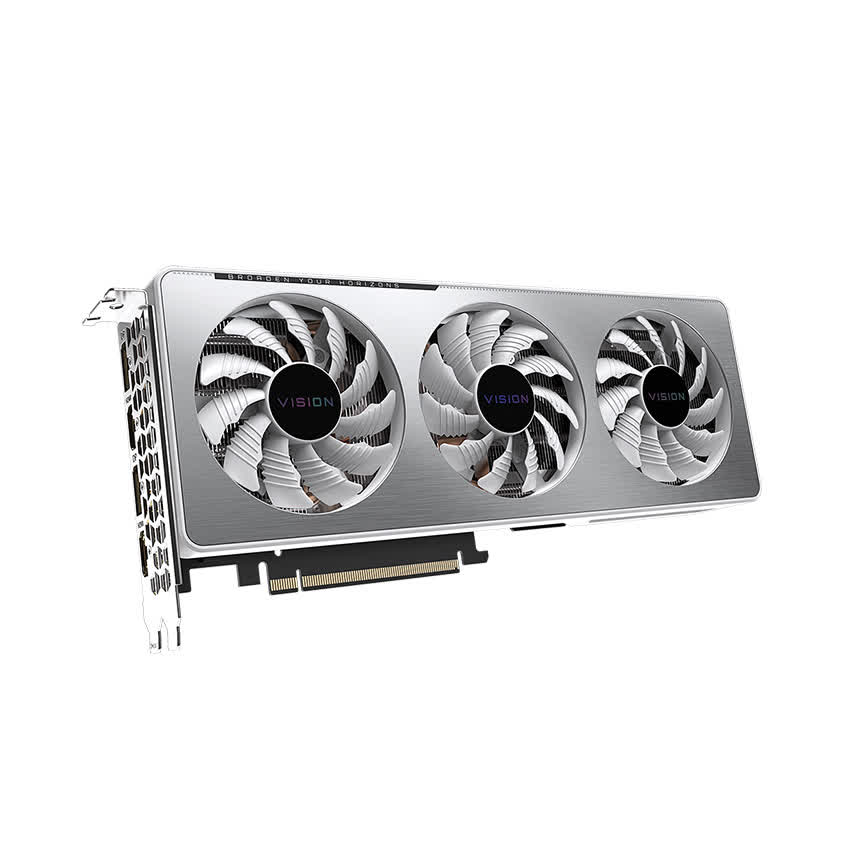 Card màn hình Gigabyte RTX 3060 Ti VISION OC-8GD (8GB GDD6, 256-bit, HDMI +DP, 1x8-pin+1x6-pin)