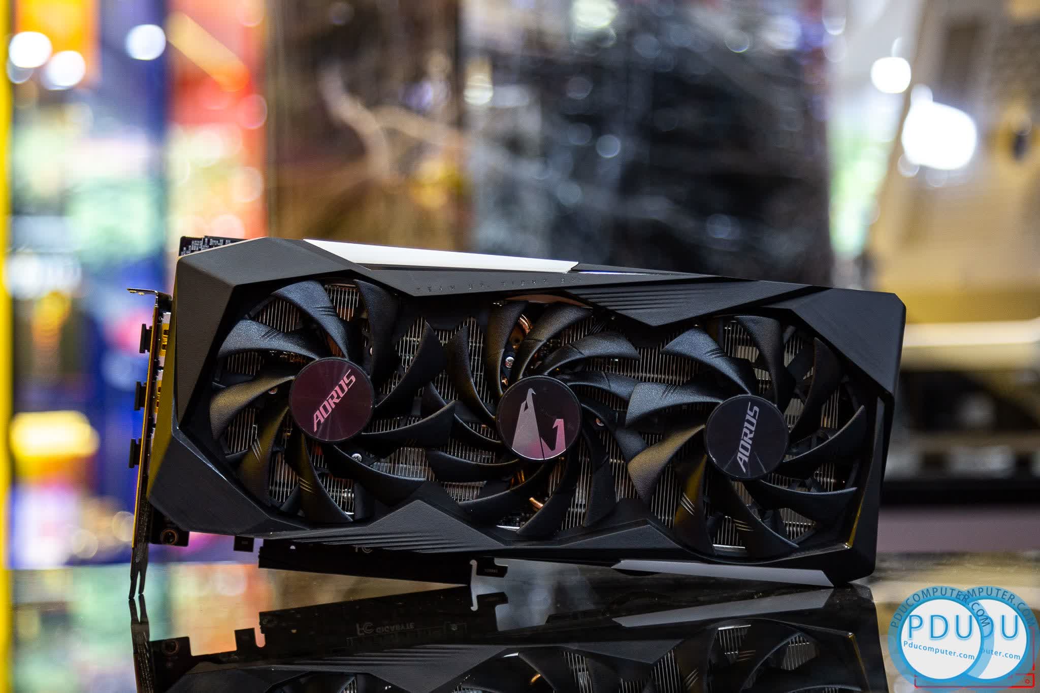 Card màn hình Gigabyte RTX 3070 AORUS MASTER - 8GD (8GB GDD6, 256-bit, HDMI +DP, 2x8-pin)