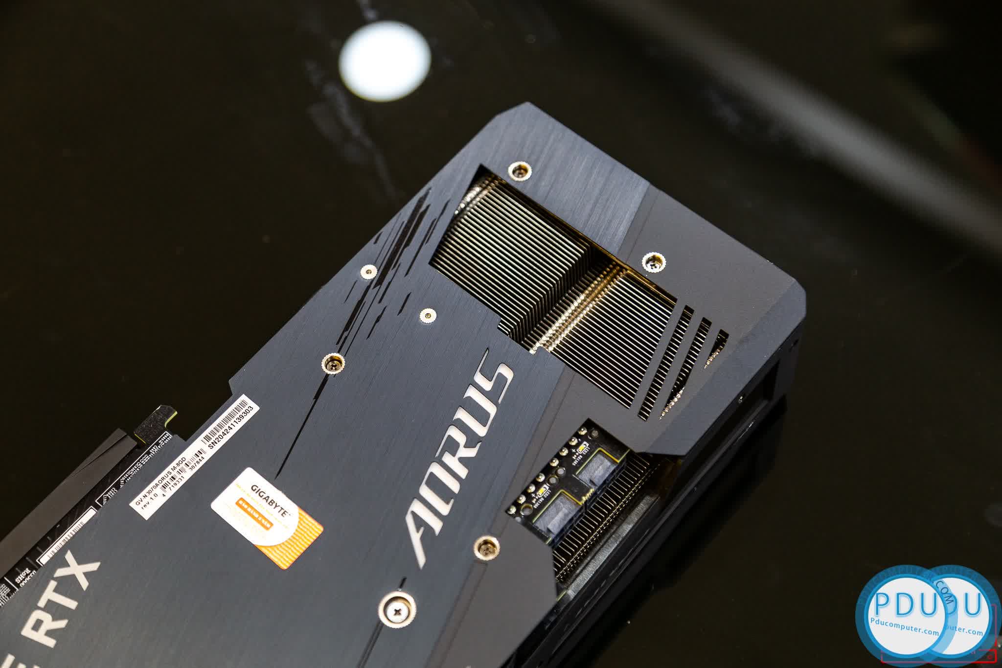 Card màn hình Gigabyte RTX 3070 AORUS MASTER - 8GD (8GB GDD6, 256-bit, HDMI +DP, 2x8-pin)