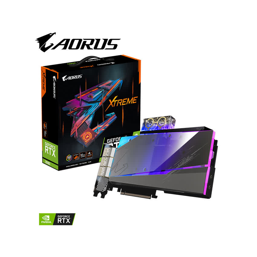Card màn hình Gigabyte RTX 3080 AORUS XTREME WATERFORCE WB-20GD