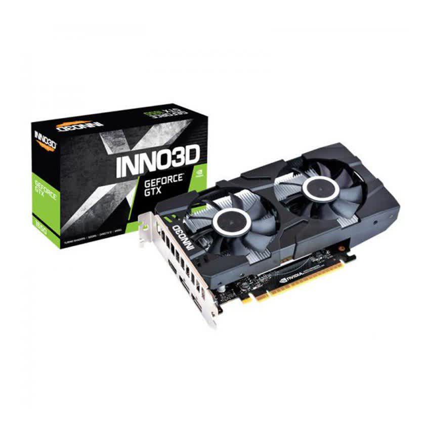 Card màn hình Inno3D GTX 1650 TWIN X2 OC 4GB (4GB GDDR6, 128-bit, HDMI+DP, 1x6-pin)
