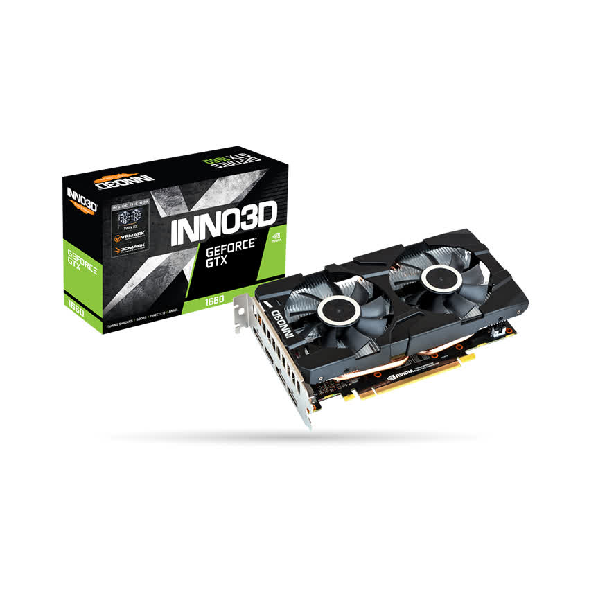 Card màn hình Inno3D GTX 1650 TWIN X2 OC 4GB GDDR6 (N16502-04D6X-1177VA25)