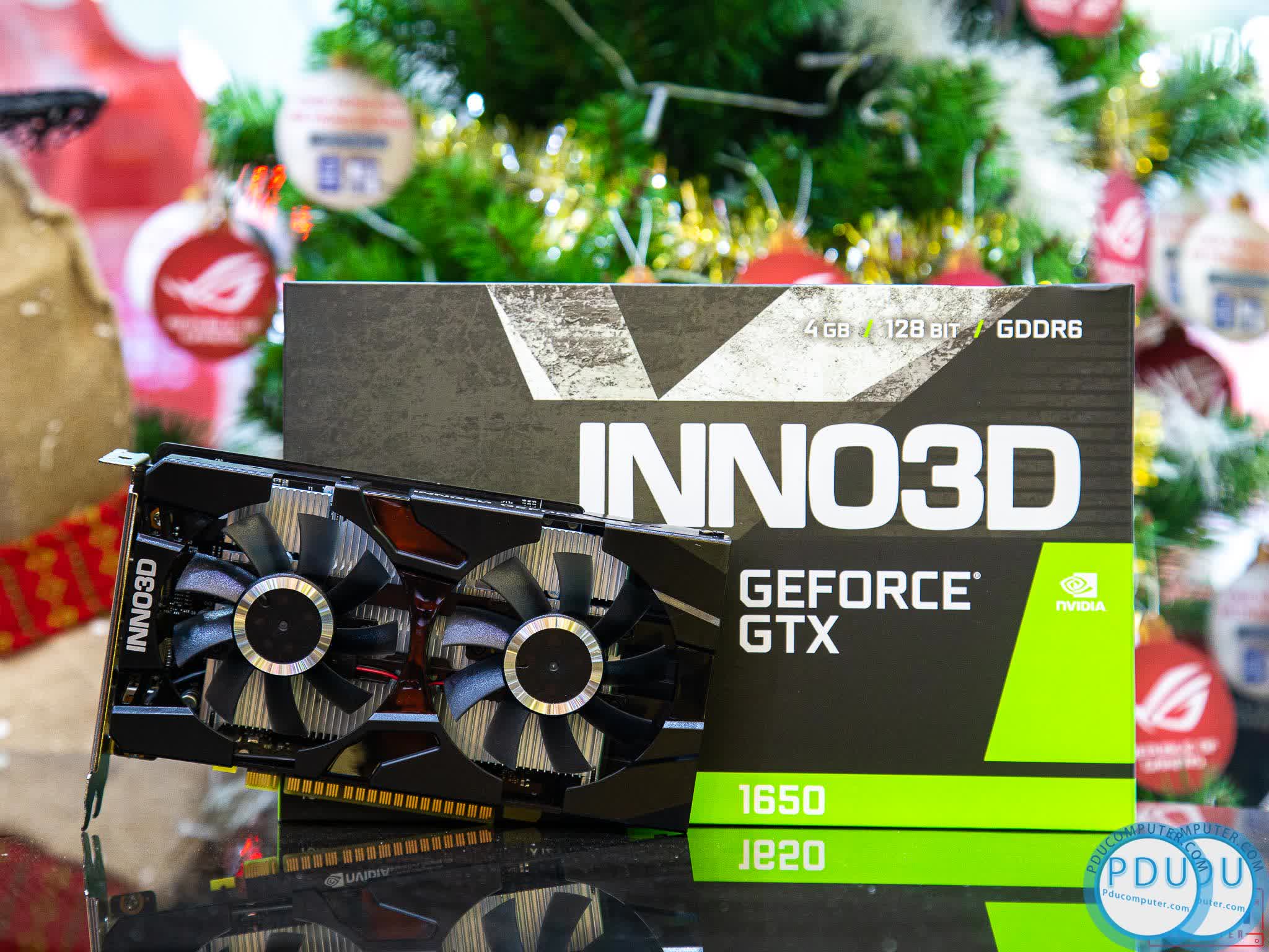 Card màn hình Inno3D GTX 1650 TWIN X2 OC 4GB GDDR6 (N16502-04D6X-1177VA25)
