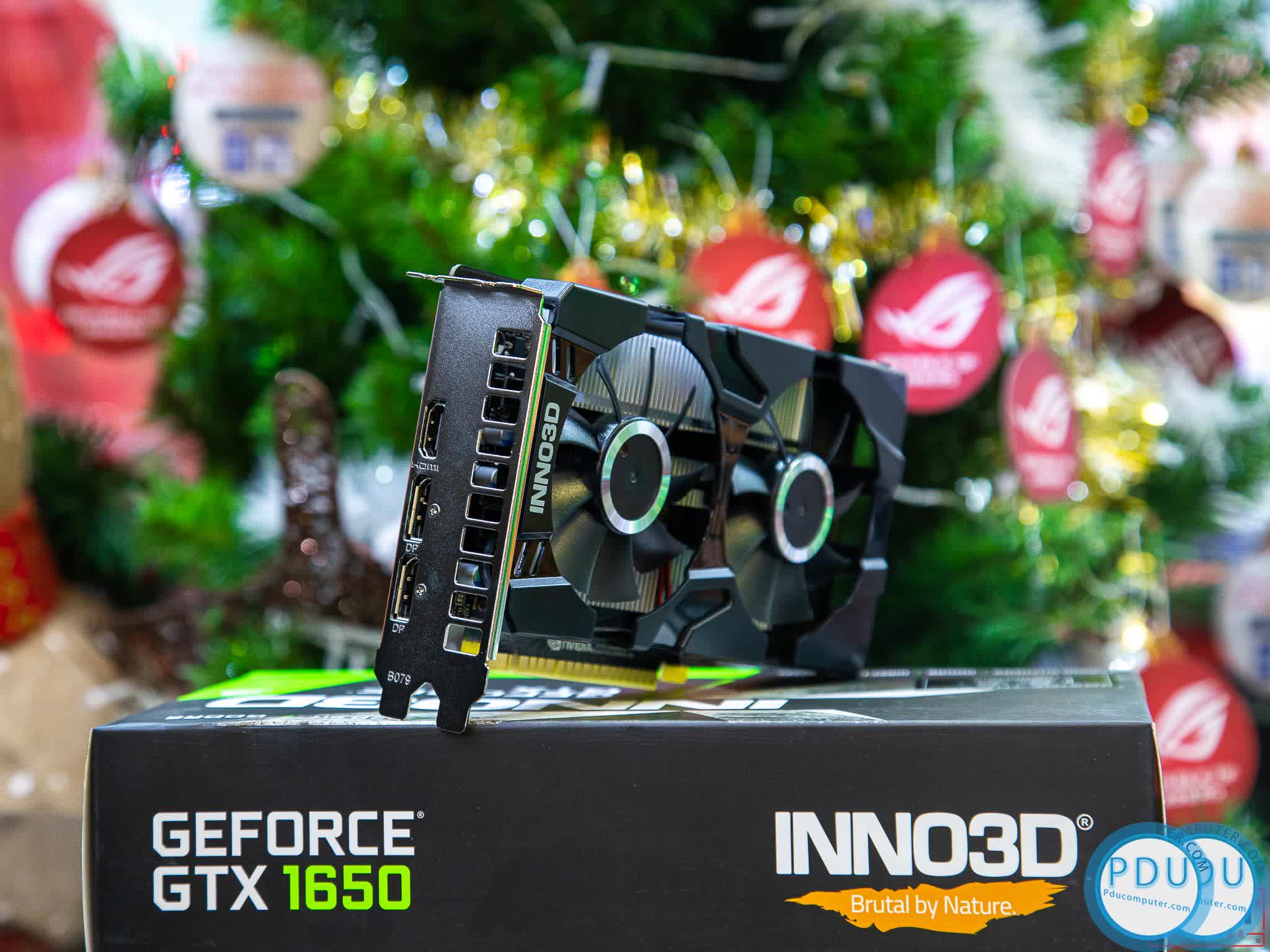 Card màn hình Inno3D GTX 1650 TWIN X2 OC 4GB GDDR6 (N16502-04D6X-1177VA25)