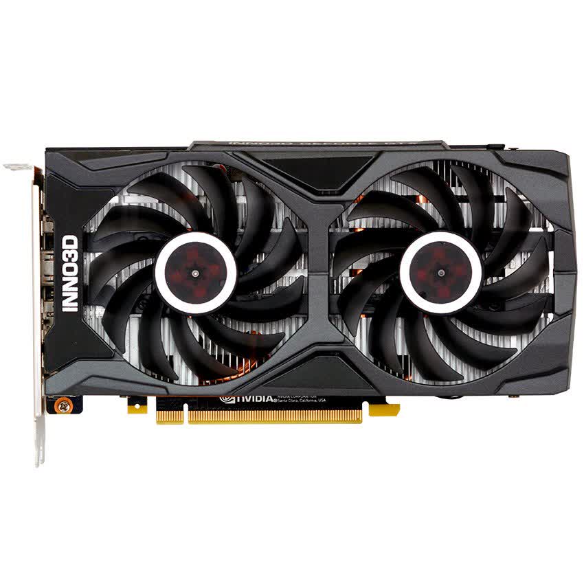 Card màn hình INNO3D GTX 1660 Super TWIN X2 (6GB GDDR6, 192-bit, HDMI+DP, 1x8-pin)