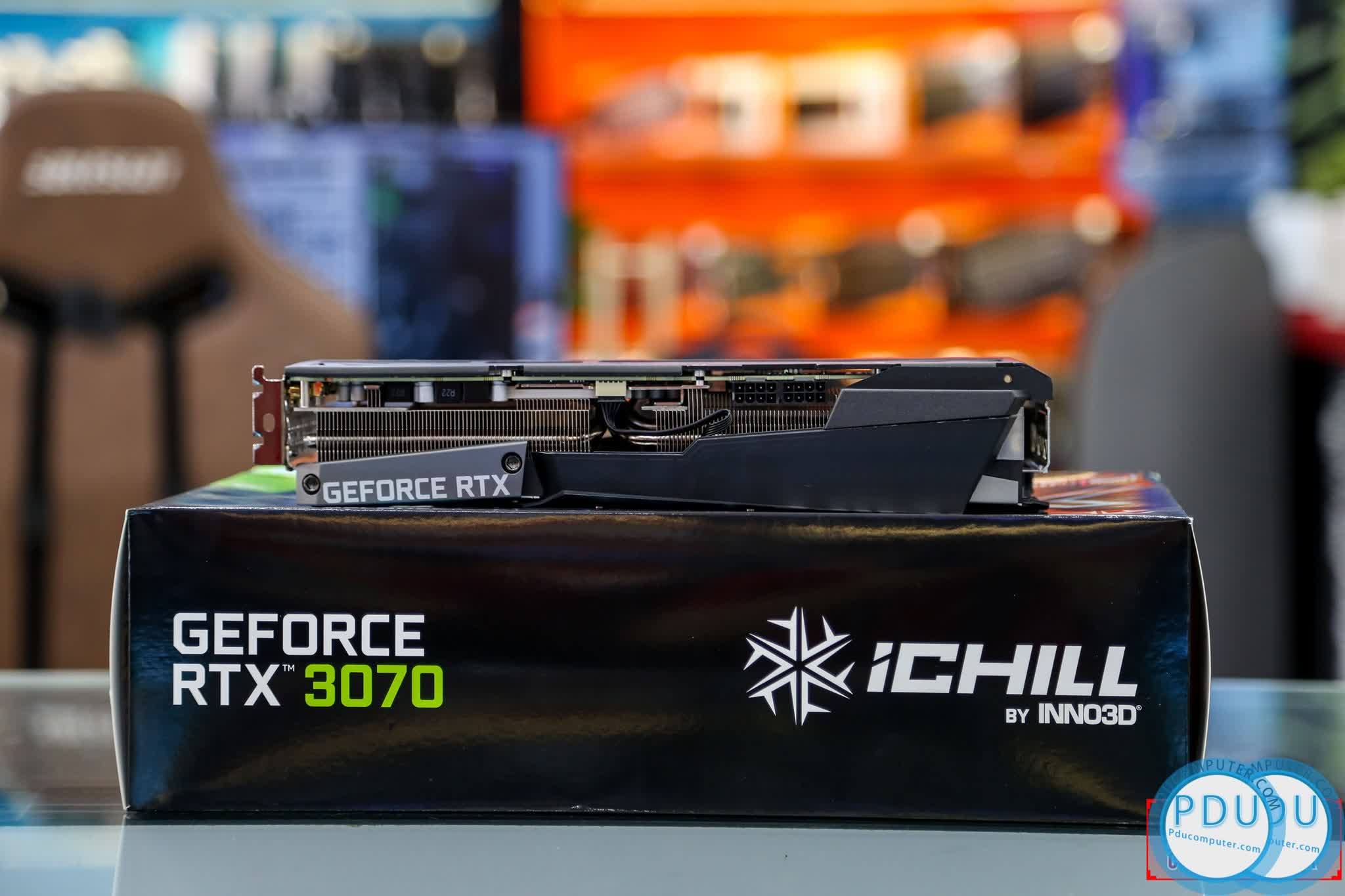 Card màn hình Inno3D RTX 3070 ICHILL X3 (8GB GDDR6, 256-bit, HDMI+DP, 2x8-pin)