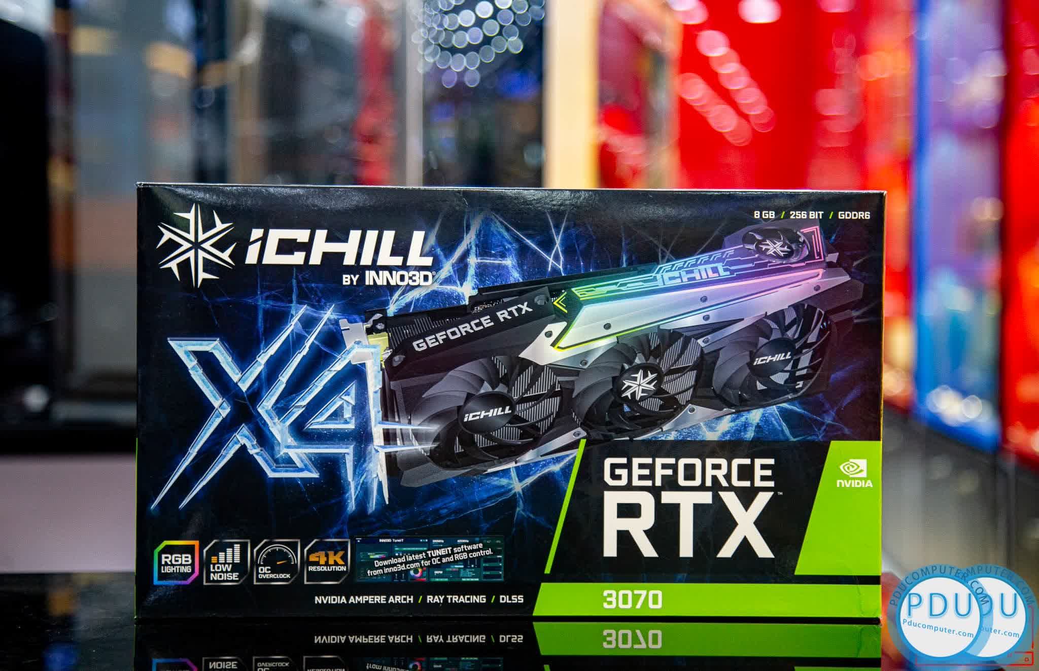 Card màn hình Inno3D RTX 3070 ICHILL X4 (8GB GDDR6, 256-bit, HDMI+DP, 2x8-pin)