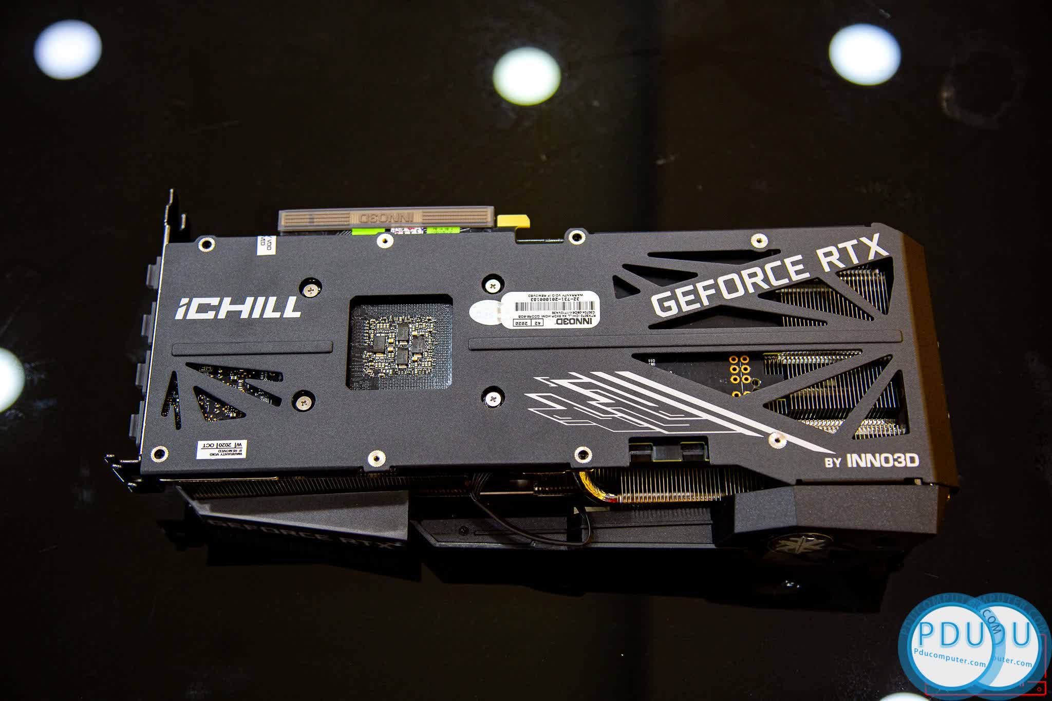 Card màn hình Inno3D RTX 3070 ICHILL X4 (8GB GDDR6, 256-bit, HDMI+DP, 2x8-pin)