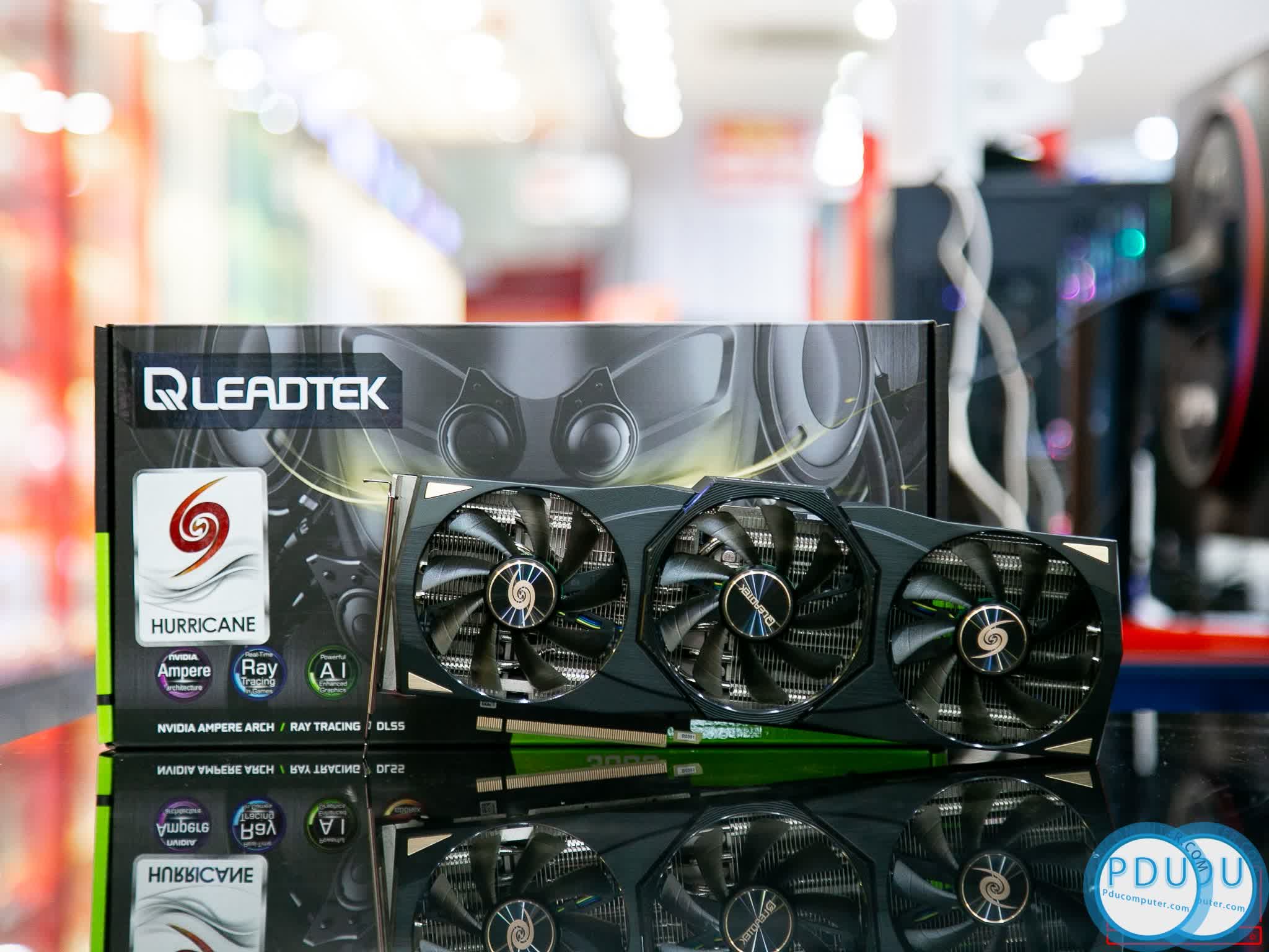 Card màn hình LEADTEK WINFAST RTX 3080 10GB Hurricane (10GB GDDR6X, 320-bit, HDMI+DP, 2x8-pin)