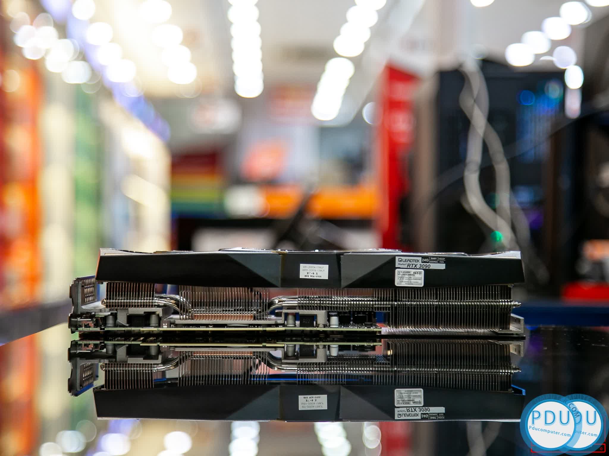 Card màn hình LEADTEK WINFAST RTX 3090 24GB Hurricane (24GB GDDR6X, 384-bit, HDMI+DP, 2x8-pin)