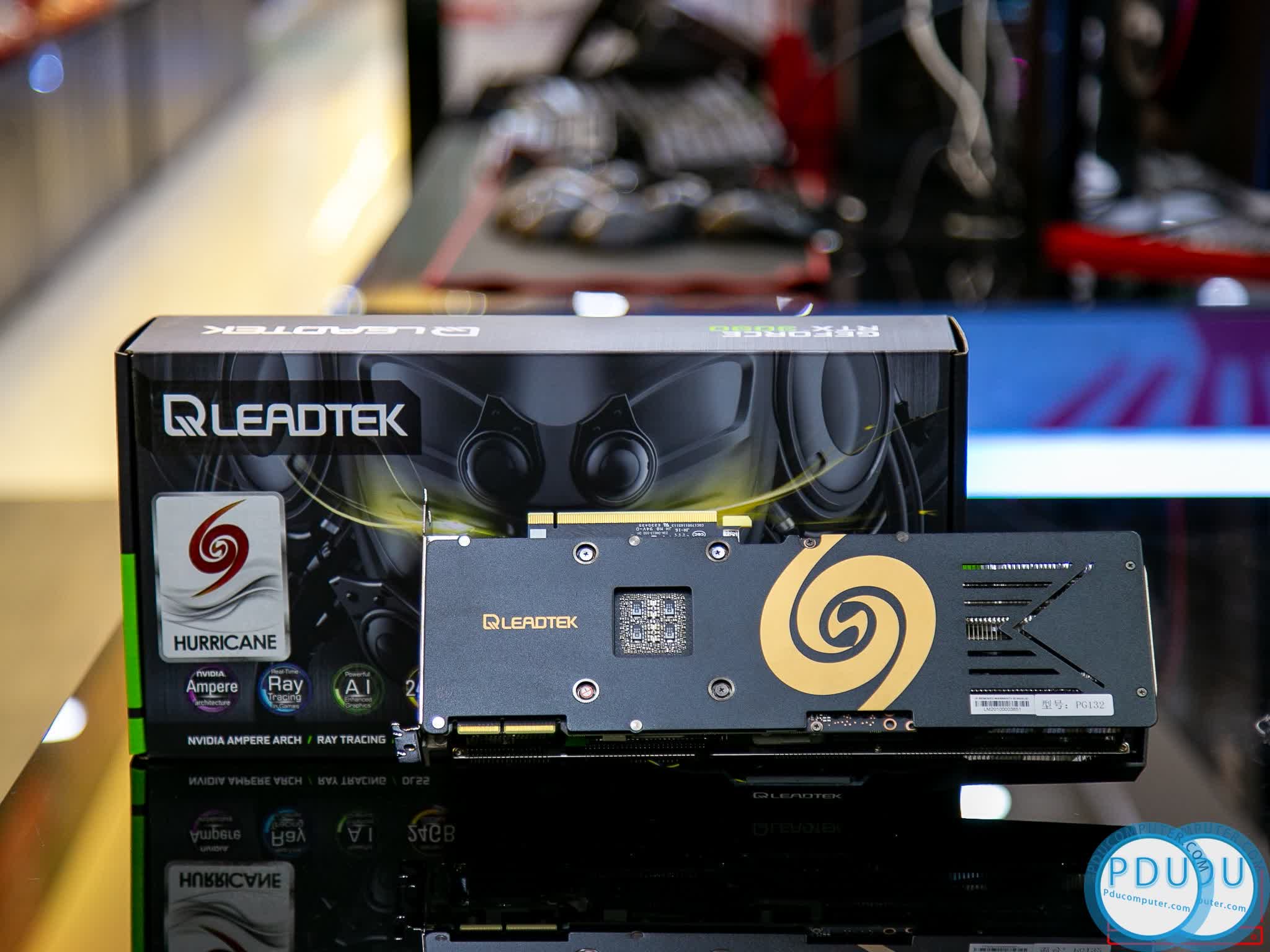 Card màn hình LEADTEK WINFAST RTX 3090 24GB Hurricane (24GB GDDR6X, 384-bit, HDMI+DP, 2x8-pin)