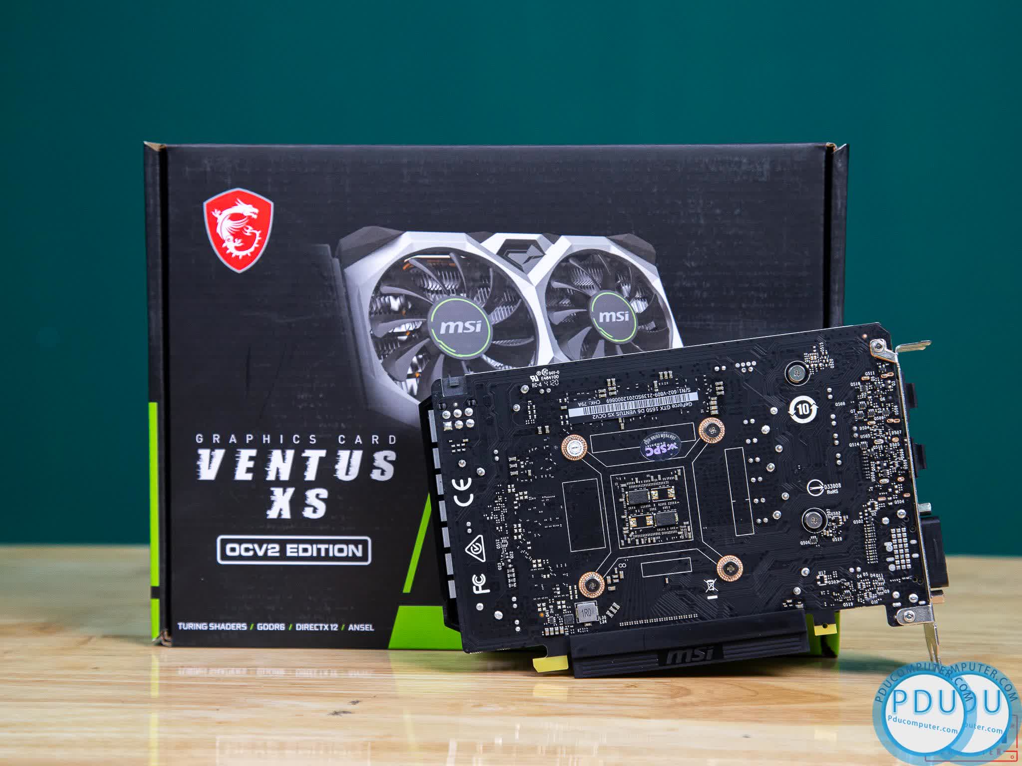 Card màn hình MSI GTX 1650 D6 VENTUS XS 4G OCV2 (4GB GDDR6, 128-bit, DVI+HDMI+DP