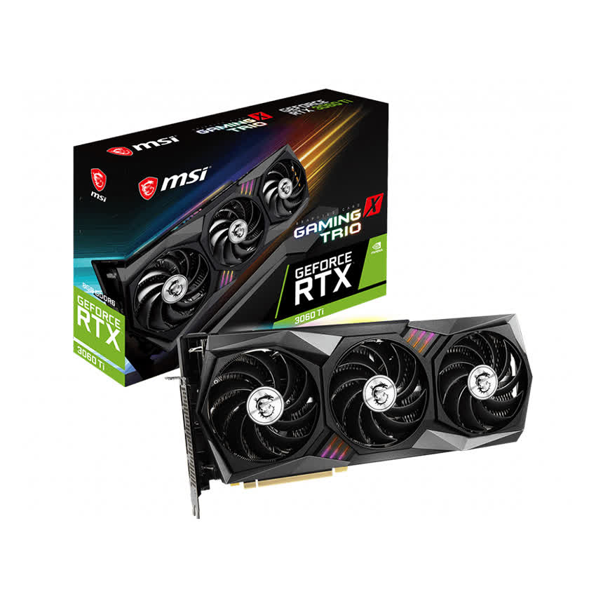 Card màn hình MSI RTX 3060 Ti GAMING X TRIO-8GB 