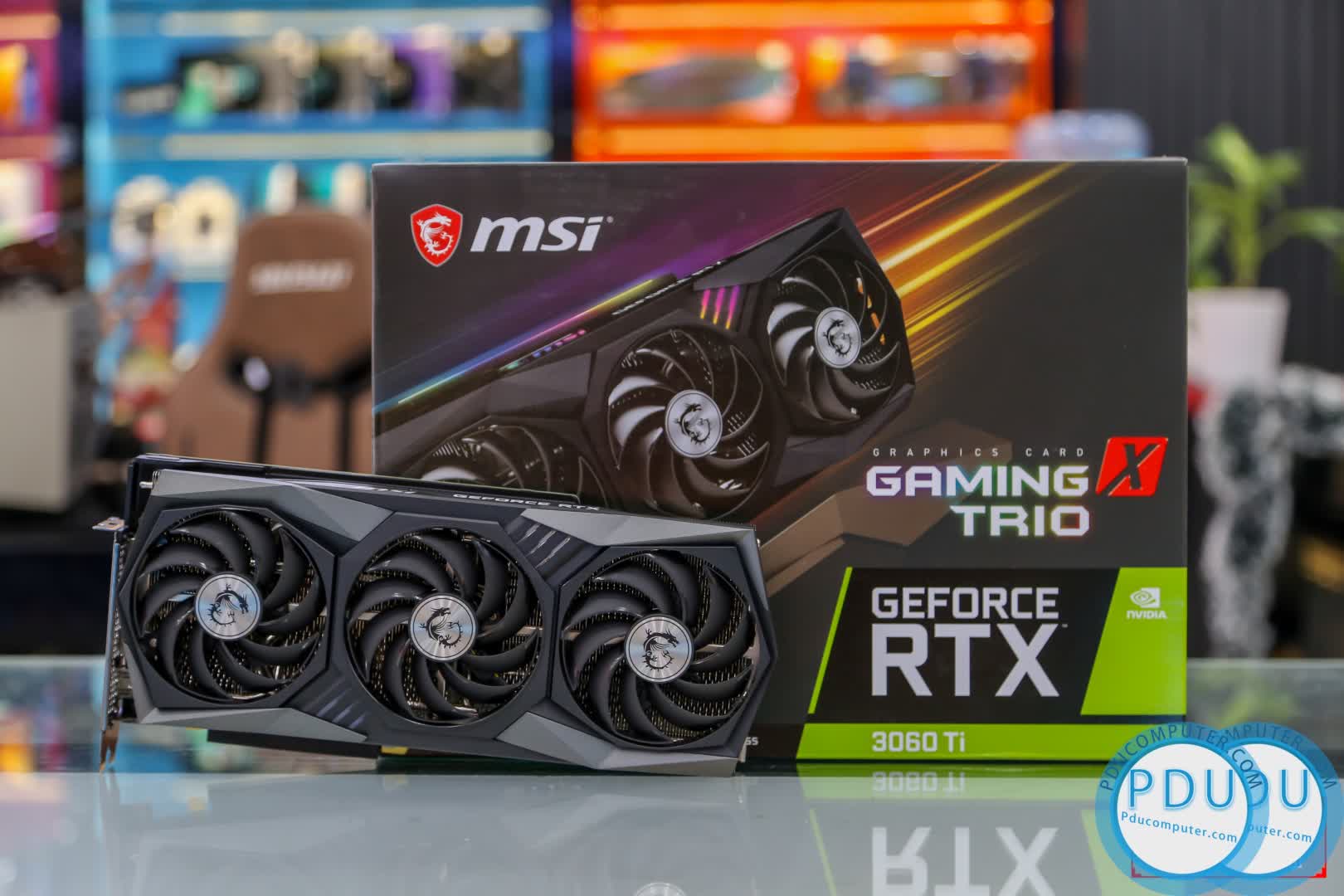 Card màn hình MSI RTX 3060 Ti GAMING X TRIO-8GB 