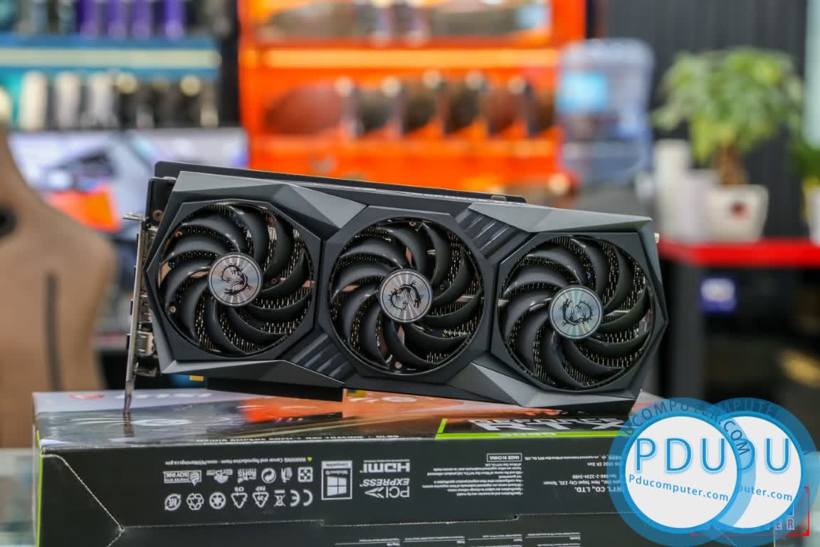 Card màn hình MSI RTX 3080 GAMING X TRIO 10G (10GB GDDR6X, 320-bit, HDMI +DP, 3x8-pin)