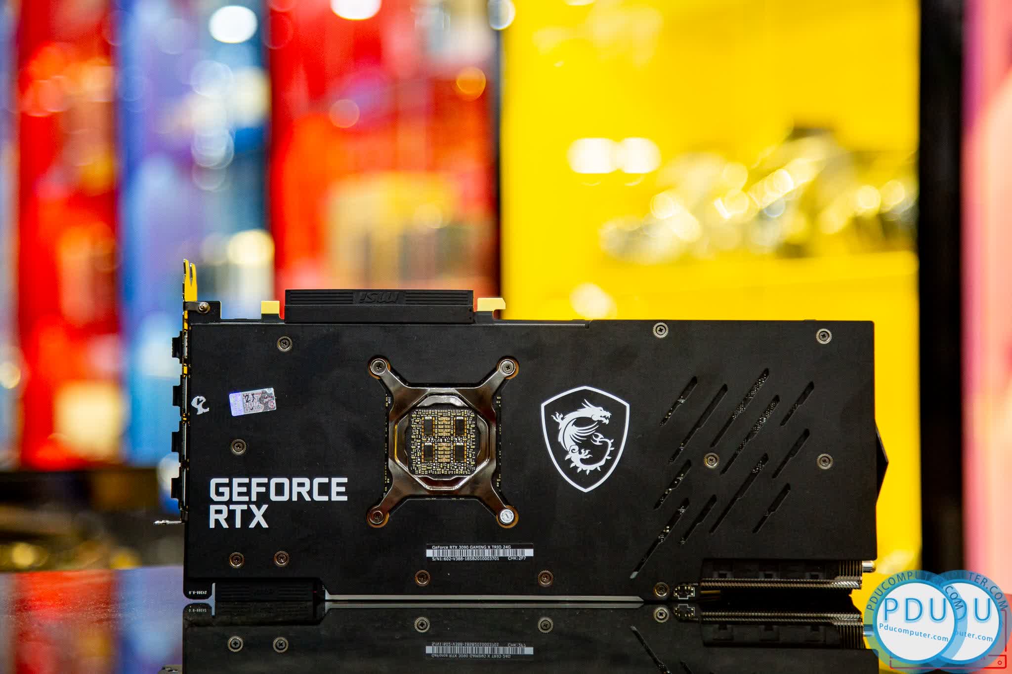 Card màn hình MSI RTX 3090 GAMING X TRIO 24G (24GB GDDR6X, 384-bit, HDMI +DP, 3x8-pin)