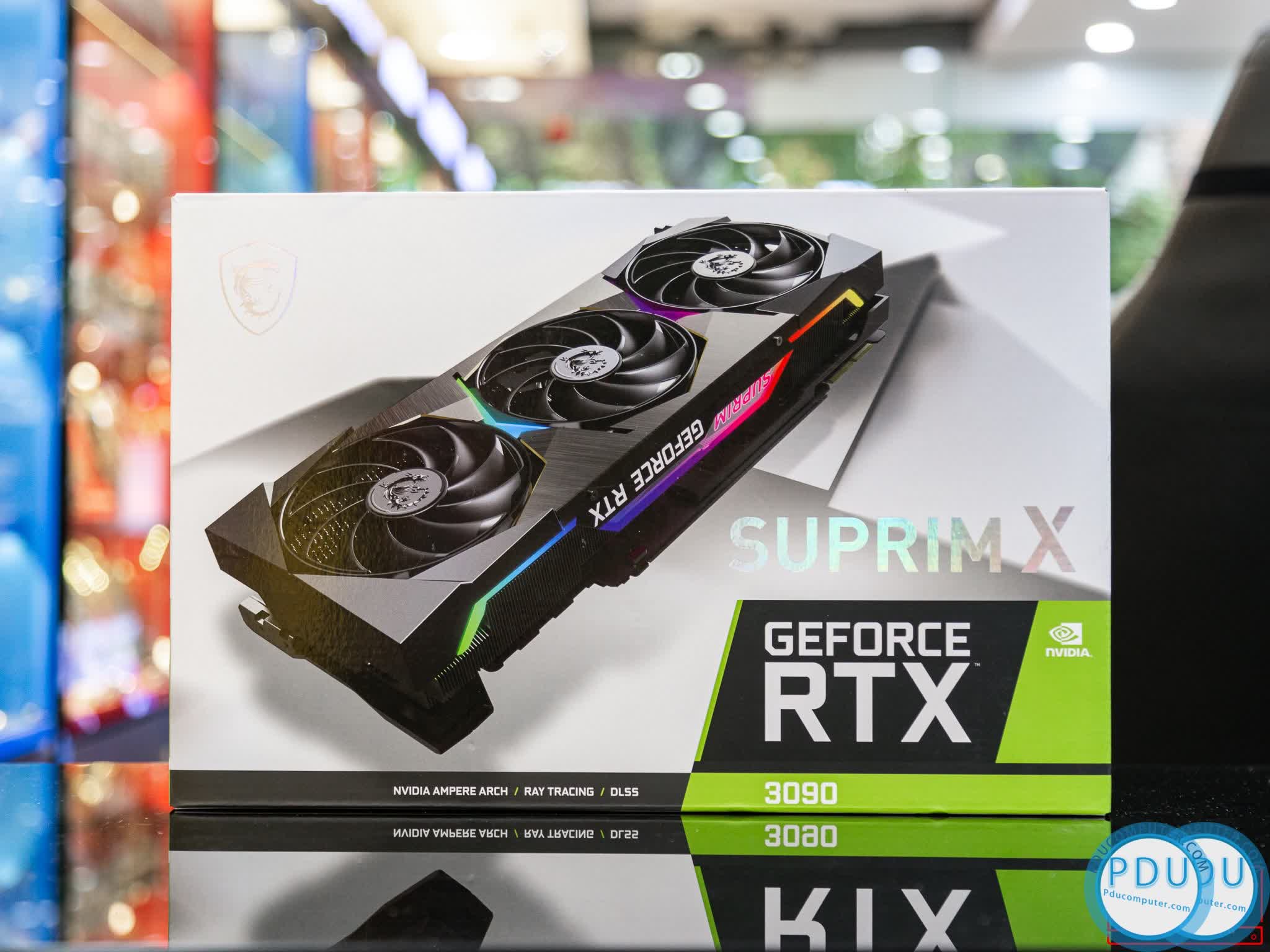 Card màn hình MSI RTX 3090 SUPRIM X 24G (24GB GDD6X, 384-bit, HDMI +DP, 3x8-pin)