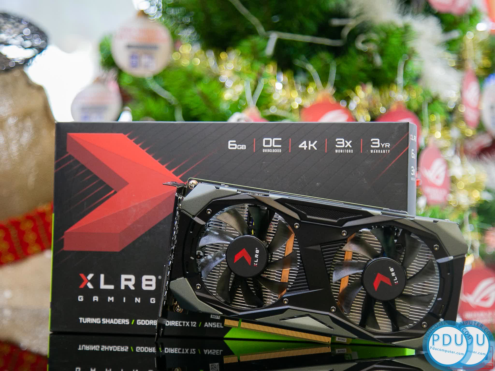 Card màn hình PNY GTX 1660 Super-6GB XLR8 GAMING Overclocked Edition (6GB GDDR6, 192-bit, HDMI+DP, 1x8-pin)