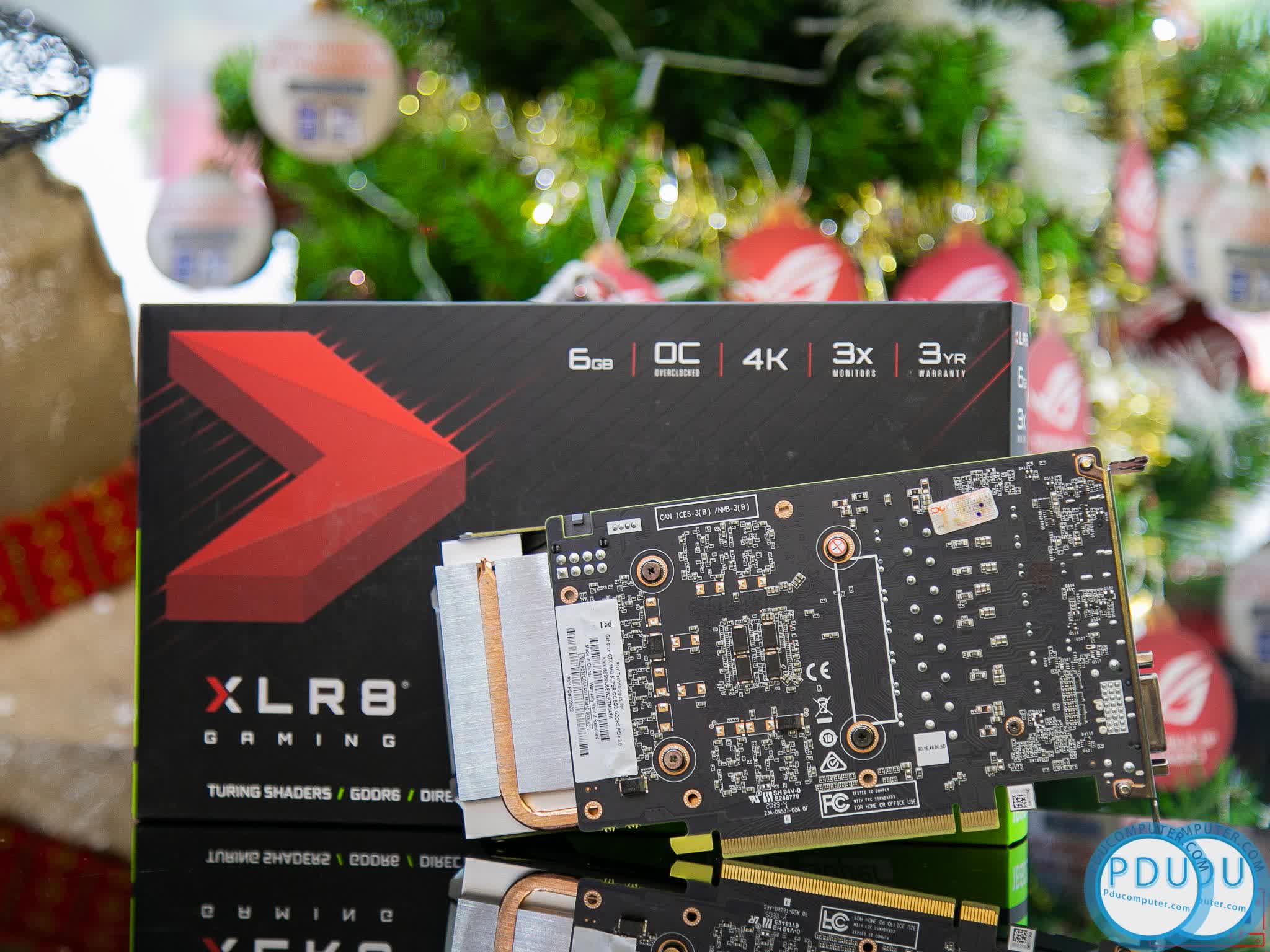 Card màn hình PNY GTX 1660 Super-6GB XLR8 GAMING Overclocked Edition (6GB GDDR6, 192-bit, HDMI+DP, 1x8-pin)