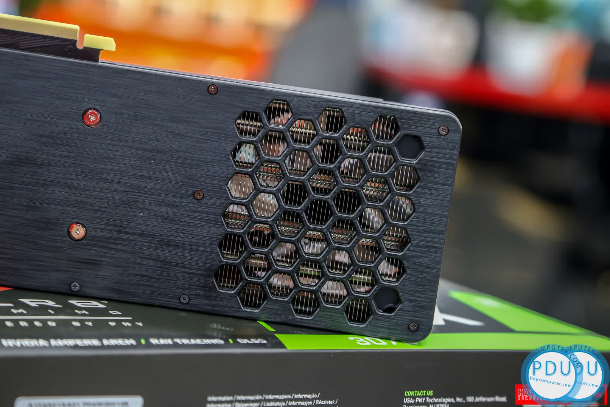 Card màn hình PNY RTX 3070 8GB REVEL EPIC-X RGB Triple Fan Edition (8GB GDDR6, 256-bit, HDMI+DP, 1x8-pin)