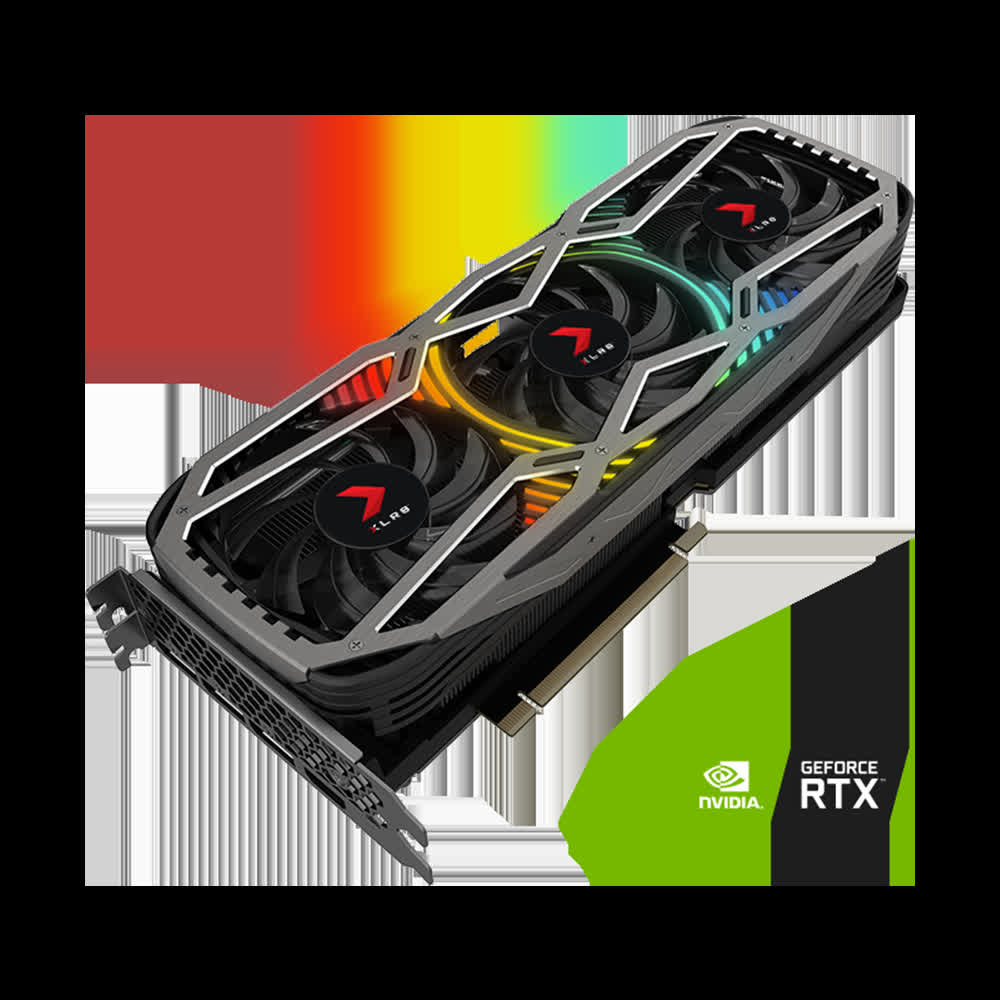 Card màn hình PNY RTX 3070 8GB REVEL EPIC-X RGB Triple Fan Edition (8GB GDDR6, 256-bit, HDMI+DP, 1x8-pin)
