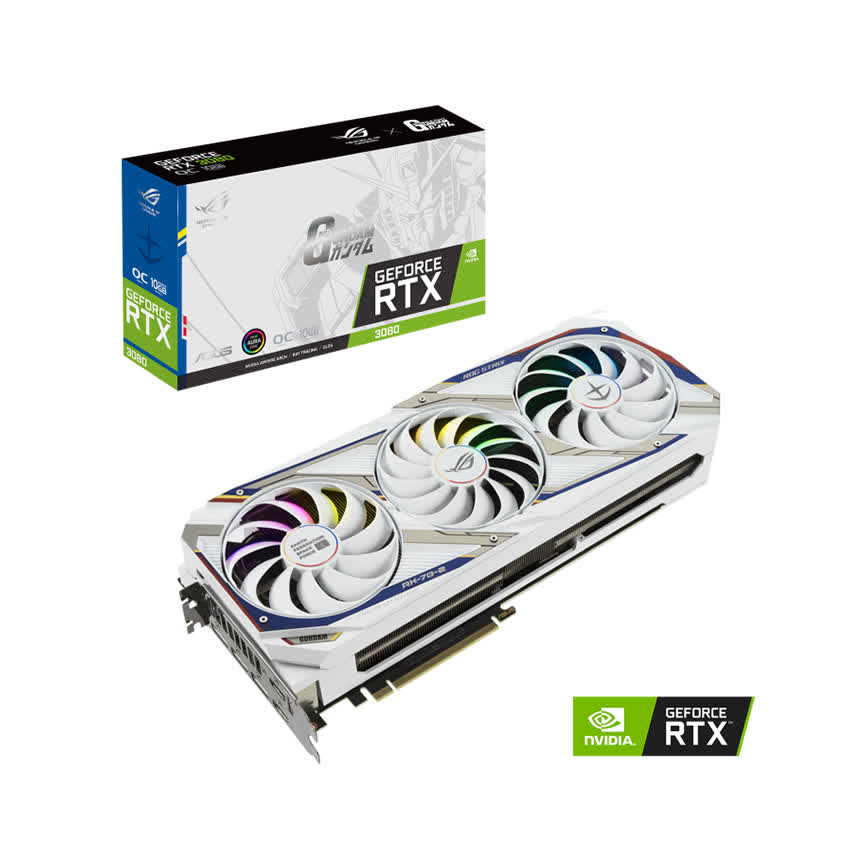 Card màn hình ROG STRIX RTX3080-O10G-GUNDAM