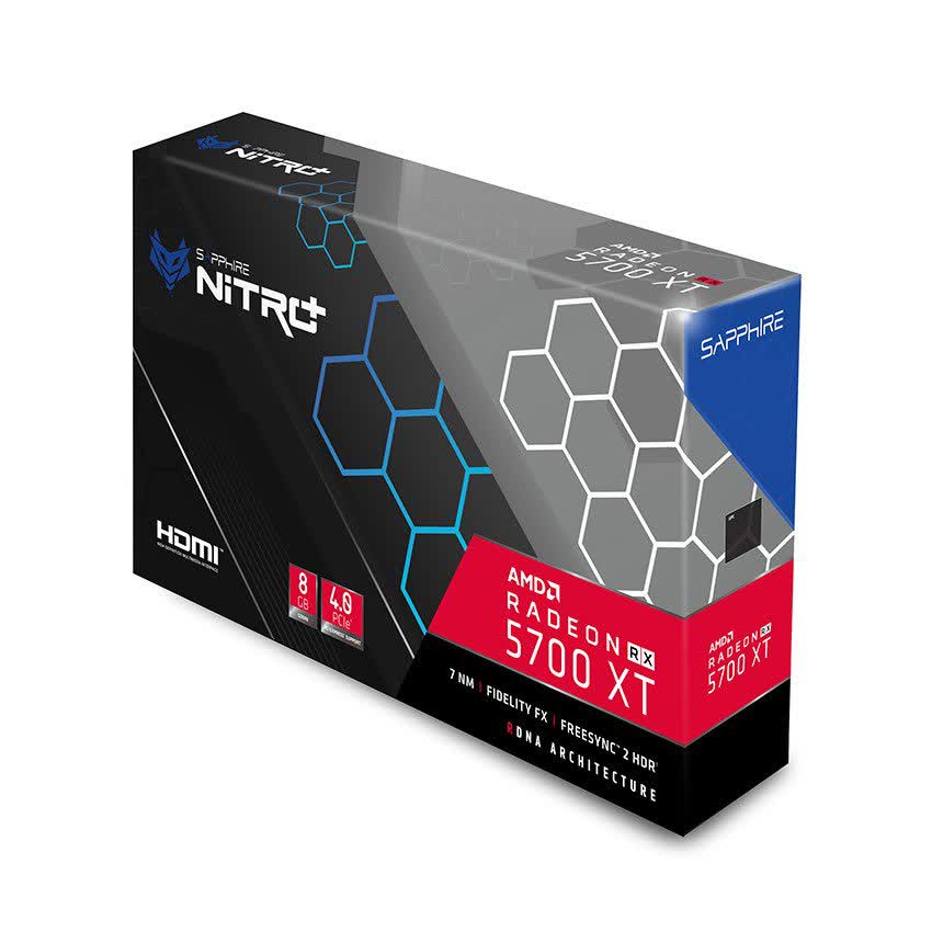 Card màn hình SAPPHIRE NITRO+ RX 5700 XT (8GB GDDR6, 256-bit, HDMI+DP, 2x8-pin)