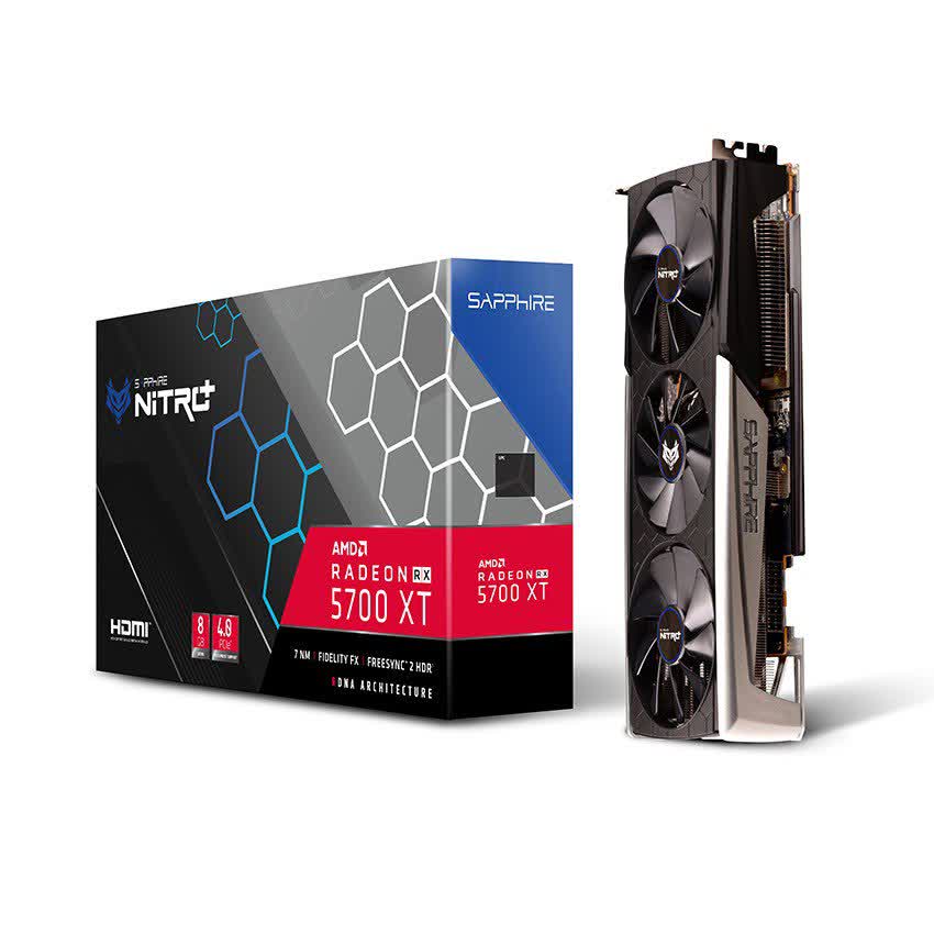 Card màn hình SAPPHIRE NITRO+ RX 5700 XT (8GB GDDR6, 256-bit, HDMI+DP, 2x8-pin)