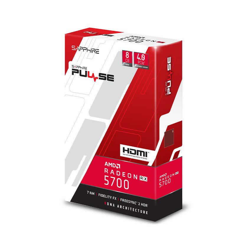 Card màn hình SAPPHIRE Pulse RX 5700 (8GB GDDR6, 256-bit, HDMI+DP)