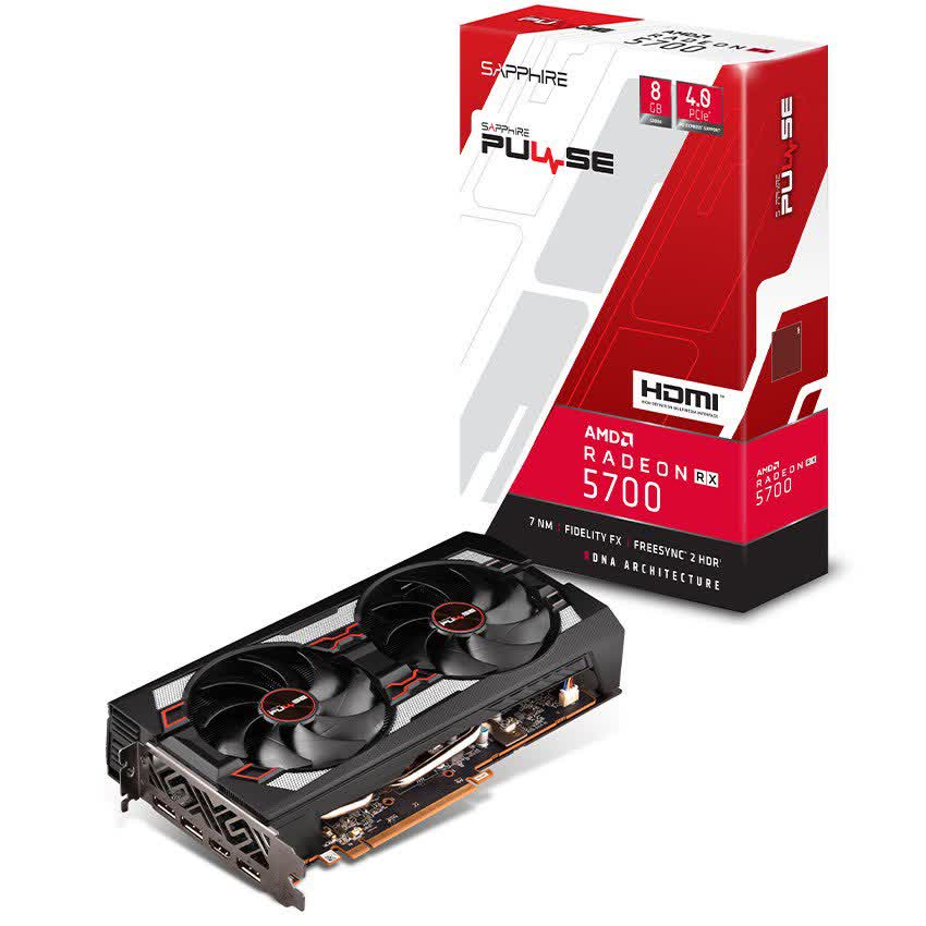 Card màn hình SAPPHIRE Pulse RX 5700 (8GB GDDR6, 256-bit, HDMI+DP)