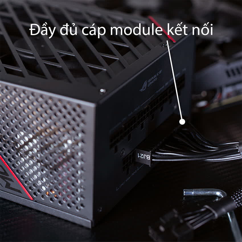 Nguồn Asus ROG Strix 750W Gold - 750W 80 Plus Gold Full Modular