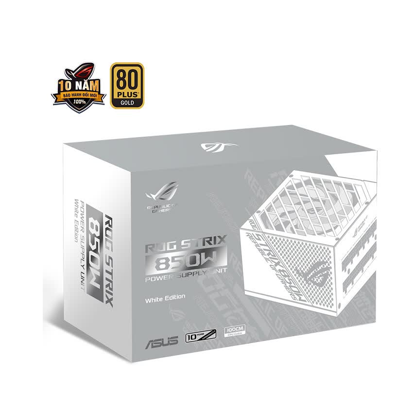 Nguồn  ASUS ROG STRIX 850W GOLD - White Edition  850W ( Màu Trắng/80 Plus Gold / Full Modular)