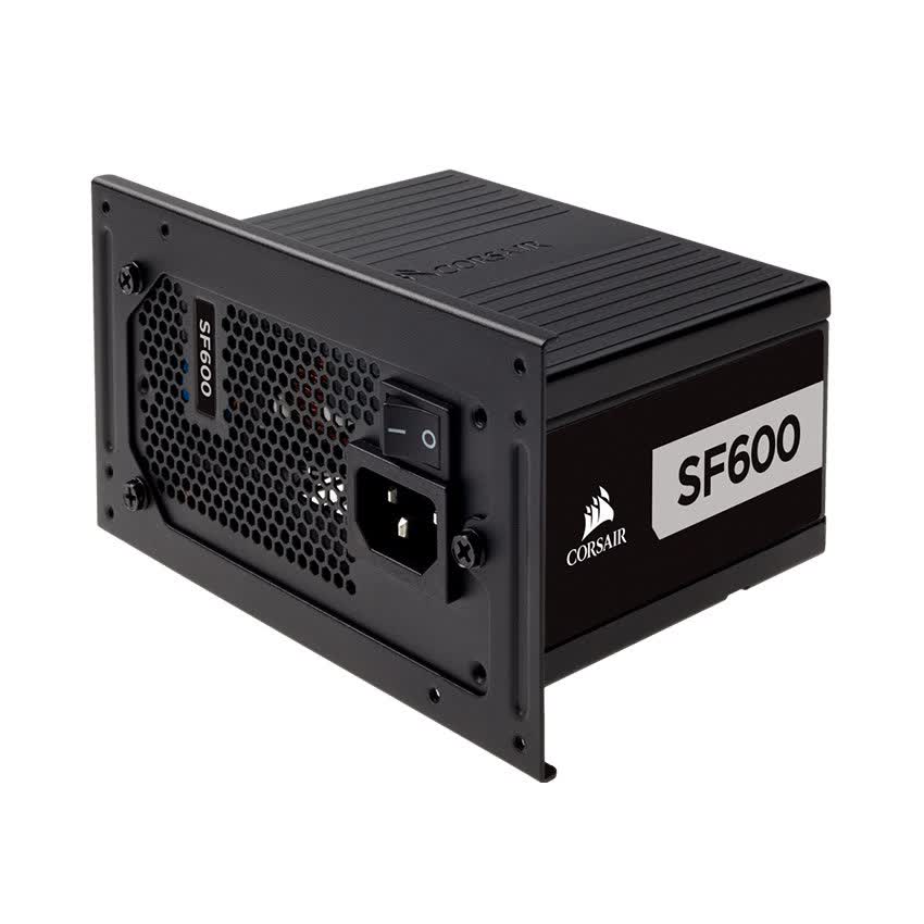 Nguồn Corsair SF Series SF600 600W (80 Plus Gold Certified High Performance SFX/Màu Đen)