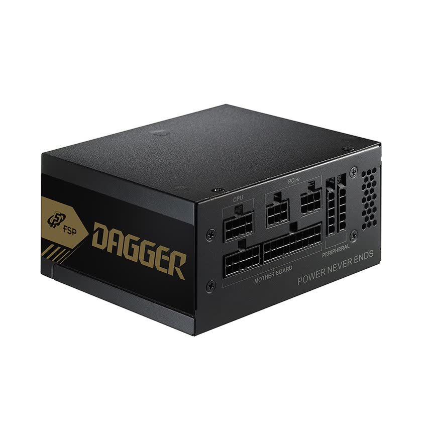 Nguồn FSP Power Supply DAGGER Series SDA600 Active PFC (80 Plus Gold/Full Modular/Micro ATX/Màu Đen)