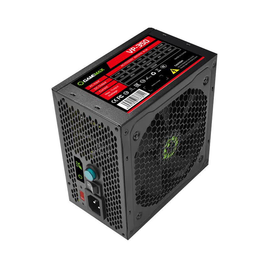 Nguồn GAMEMAX VP350 - 350W (Tray/Màu Đen)