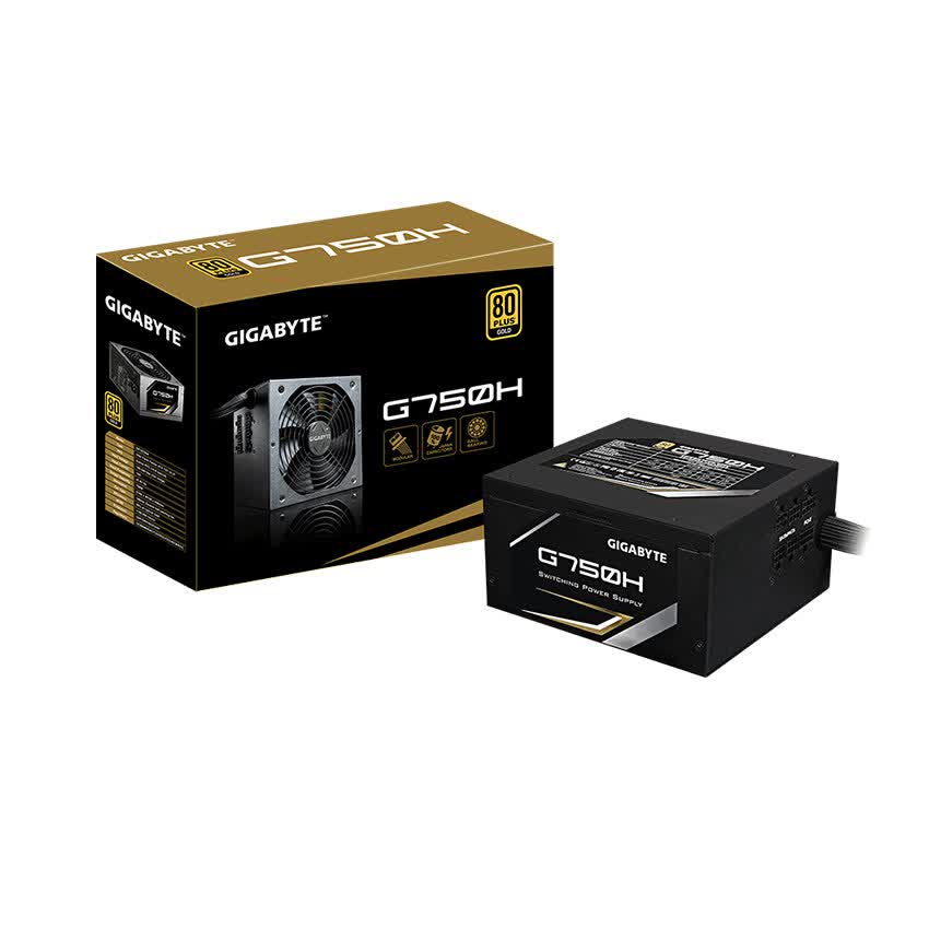 Nguồn Gigabyte G750H 750W (80Plus Gold/Semi Modular/Màu Đen)